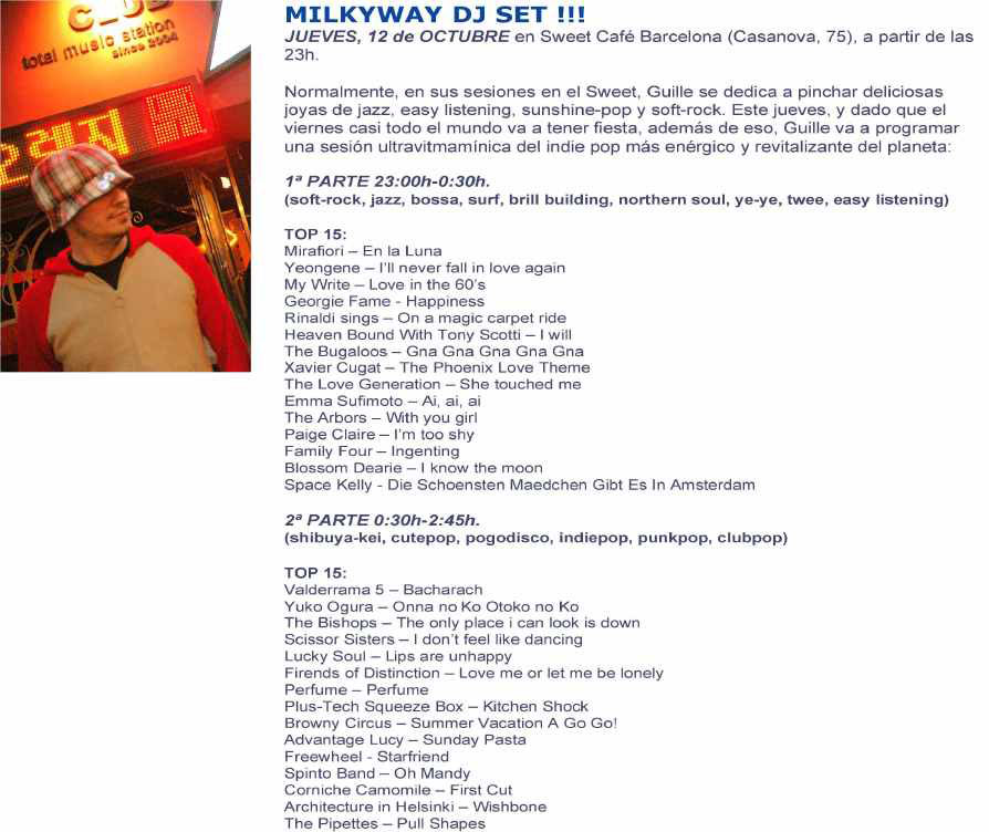 Imagen destacada de noticia: Milkyway Dj Set!!!!!
